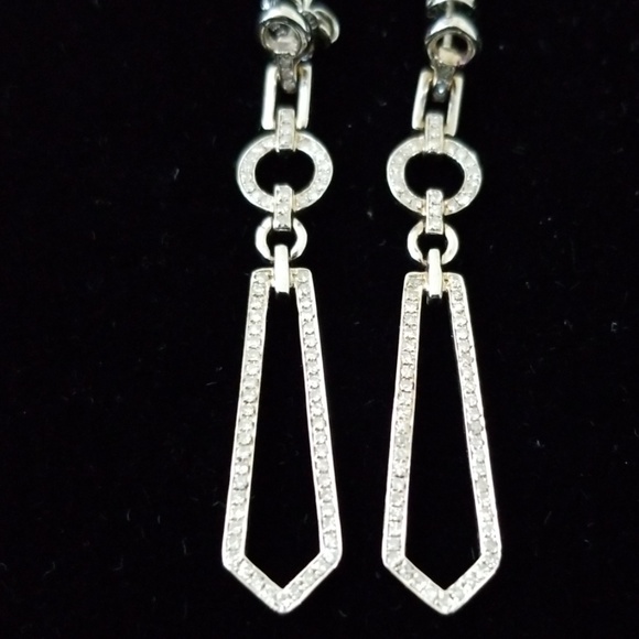 no brand Jewelry - Sterling silver and diamond earrings no brand Jewelry - Sterling silver and diamond earrings